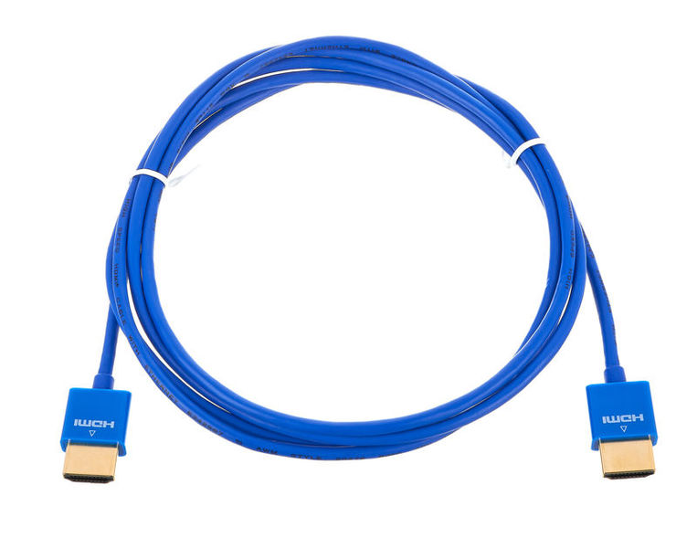 Kramer C-HM/HM/PICO/BL-10 Cable Flexible HDMI Alta Velocidad Ultra Delgado con Ethernet de 3m